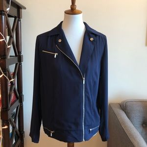 Kut From The Kloth navy moto-style hi low top